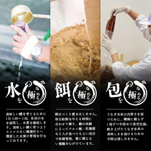 楠田の極うなぎ 白焼き 110g以上×3尾(計330g以上) うなぎ 鰻 ウナギ 国産 鹿児島県産 九州産 白焼き 冷凍 うな重 ひつまぶし a5-090