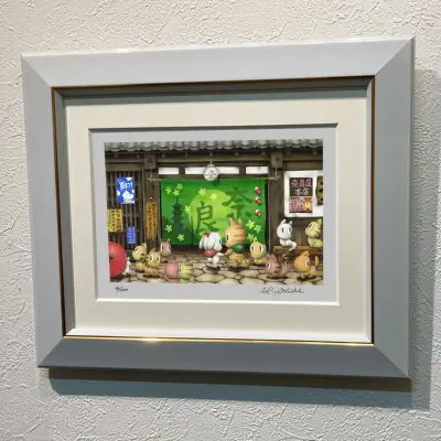 版画 インチ版画「奈良屋本店」 SOCKS 絵画 F-61