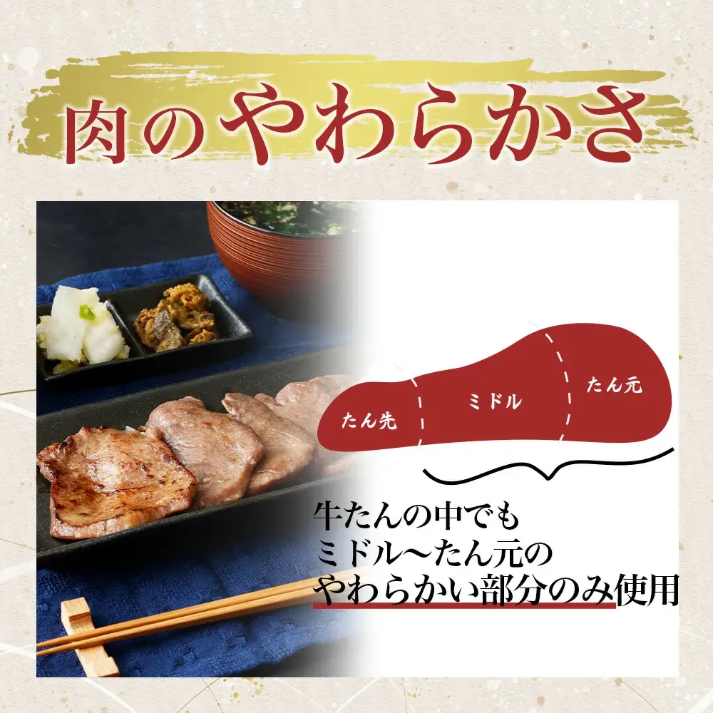 【ふるなびWEEK対象】牛タン 仙台名物厚切り牛タン 小分け1.2kg【04209-0006-FN】