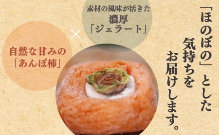 【 堀内果実園 】 あんぽ柿 ジェラート 4個 [ 酒 クリームチーズ 大納言 ほうじ茶 ] | アイス 果物 柿 