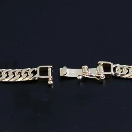 K18喜平6面Wブレスレット10g 長さ18cm・幅4.2mm・厚さ1.6mm【配送不可地域：沖縄県】【1386021】