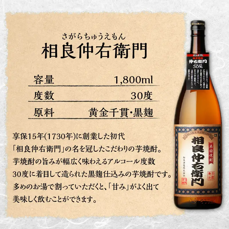 【相良酒造】焼酎 白・黒 一升瓶 セット K004-007