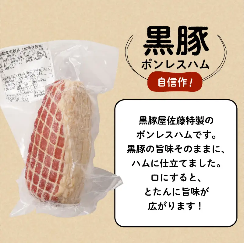 【10営業日以内に発送】鹿児島黒豚 ハム セット K091-001 肉 豚肉 惣菜 総菜 冷凍 スピード配送 最短 すぐ届く お急ぎ