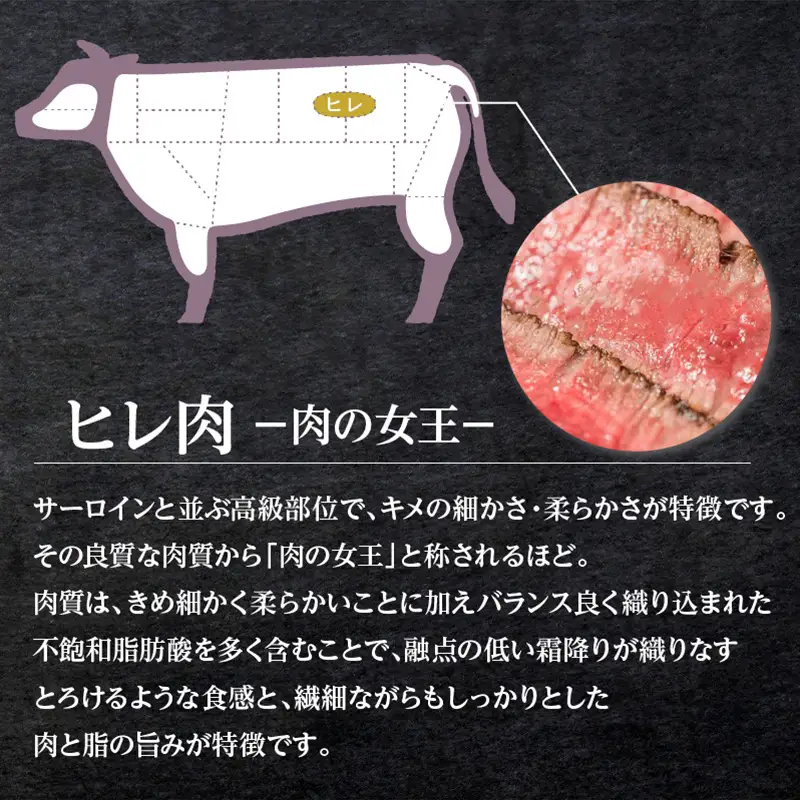 【岩元精肉店】鹿児島県産黒毛和牛A4等級 ヒレステーキ K045-012 肉 牛肉 冷凍