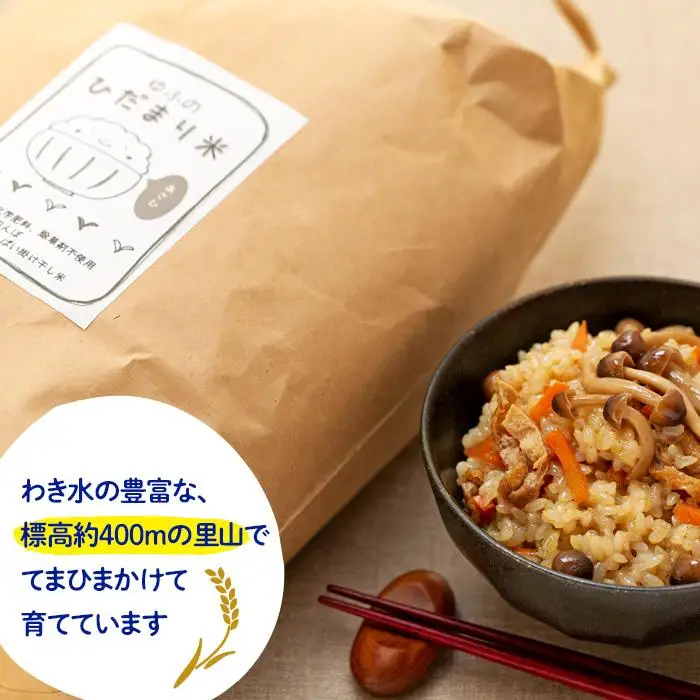 【無農薬・化学肥料不使用】大地の恵みをたっぷり受けた もち米（玄米）5kg