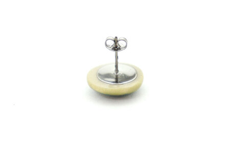 【美濃焼】 緑むら タイル ピアス 直径15mm 瑞浪市 / TILEmade タイル アクセサリー ハンドメイド [AZCD077]