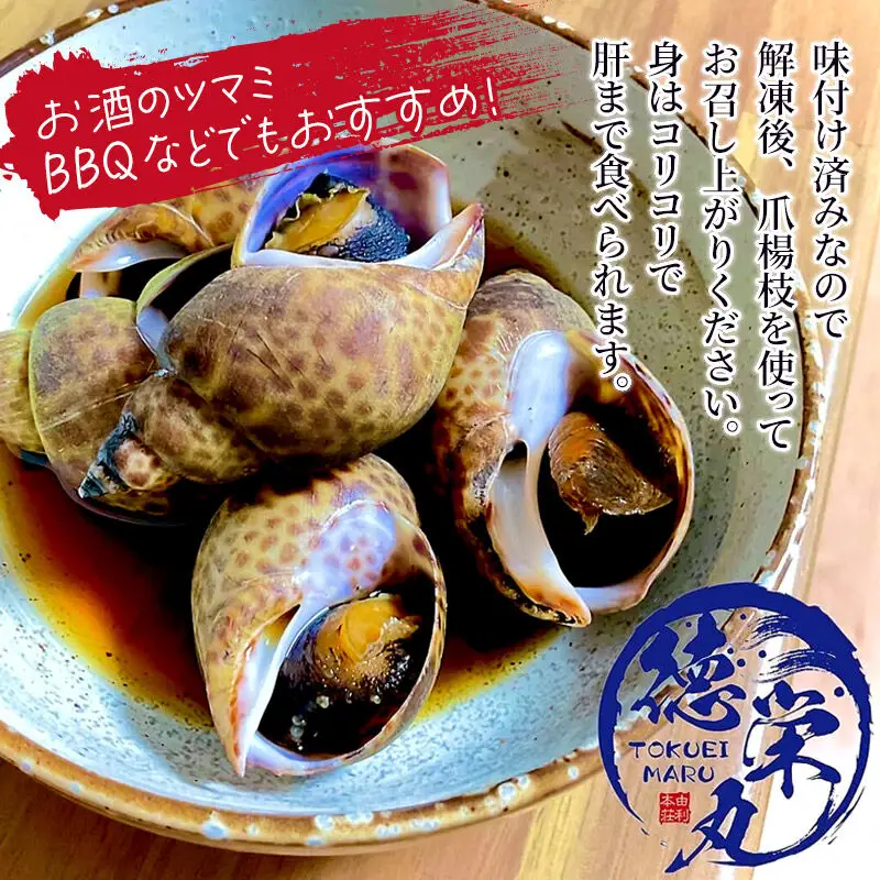 黒バイ貝煮付け 500g×2パック