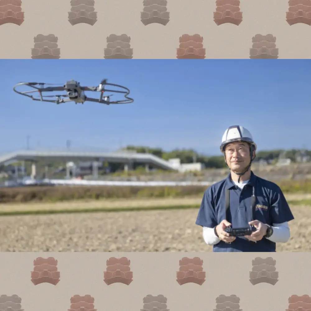 最上級資格 「瓦屋根診断技士」を有する職人がドローンで利用者や家屋のご負担を最小限に屋根の安全診断を！
