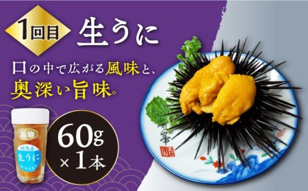 【全3回定期便】対馬産 海の幸定期便  海鮮 魚介 うに あなご サザエ [WAA013]
