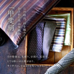 【地元ブランド】甲斐絹ネクタイ麻の葉紺 ネクタイ 絹 メンズ 江戸小紋 ファッション プレゼント 贈り物