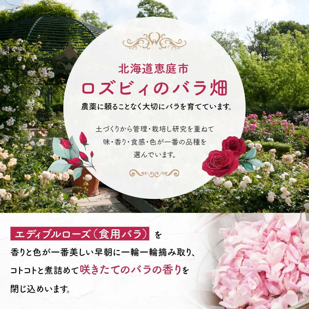 薔薇のコンフィチュールプチ（ピンクブロッサム）30g×1個【19002801】