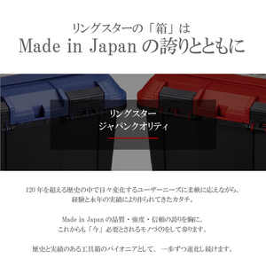 作業工具箱　ドカット　D-4700（青） 日本製 高耐久な工具収納ケース ドカット D-4700 ブルー 抜群の収納力 両開き 仕分けトレー付き 工具箱 ボックス 道具箱 防災グッズ 収納 キャンプ アウトドア イス 踏み台 防災 備蓄 リングスター お取り寄せ 奈良県 生駒市 送料無料