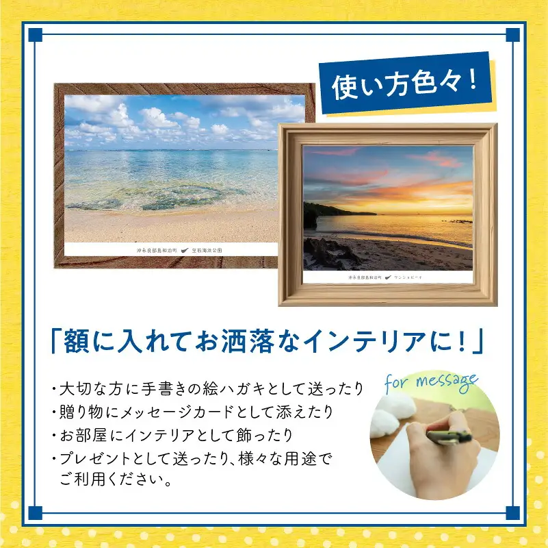 花と癒しの島！沖永良部島オリジナルポストカード（風景編） W060-001u 雑貨 日用品