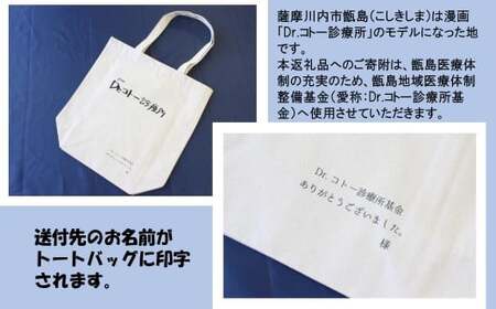 AS-2035 【ふるさと納税限定】「Dr.コトー診療所」デザイントートバッグ ～旅のお供に最適～