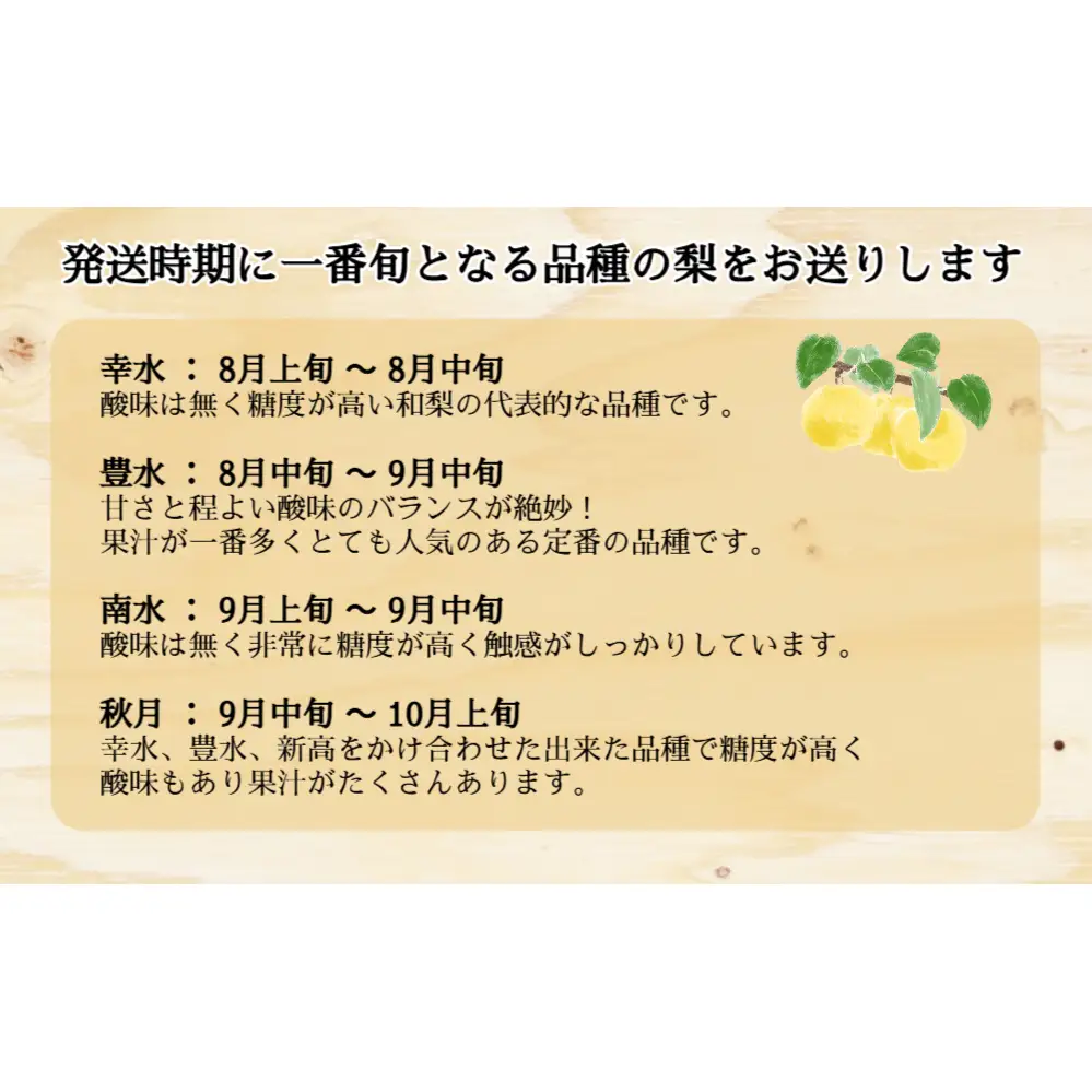 【予約受付中・2026年8月上旬頃より順次発送】川添果樹園の特選梨 約3kg フルーツ 果物 梨 ナシ 完熟梨 季節の梨 くだもの 　特選