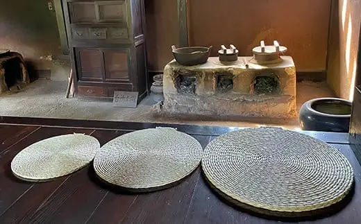 円座（直径60cm）[大分県国東半島産の七島藺（しちとうい）使用] 民芸品 工芸品 大分県 日用品 円座 ＜071-009＞