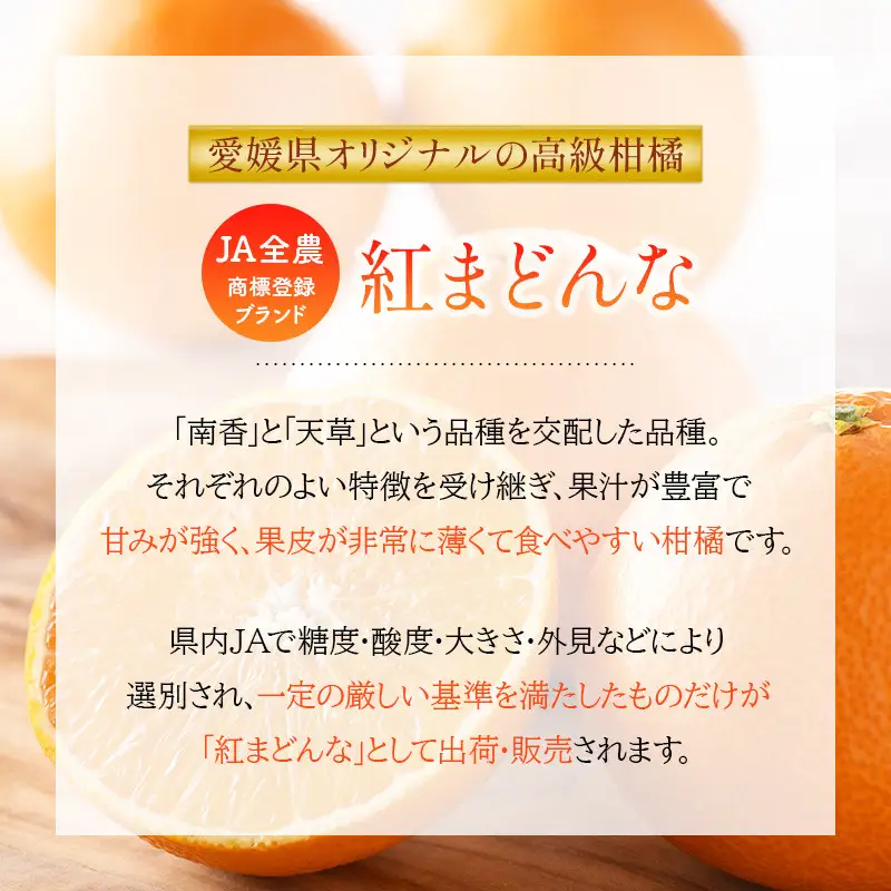 【先行予約】 紅まどんな 今治 3L～L 10～15玉 化粧箱入り