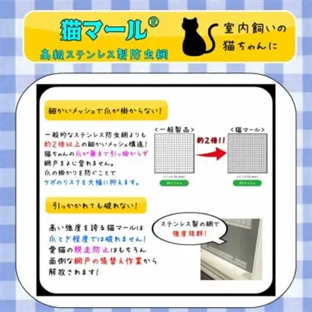 SHINWAの猫マール32 猫用ステンレス製防虫網　【愛猫の爪対策品】_雑貨     雑貨・日用品  日用品 _【1394030】