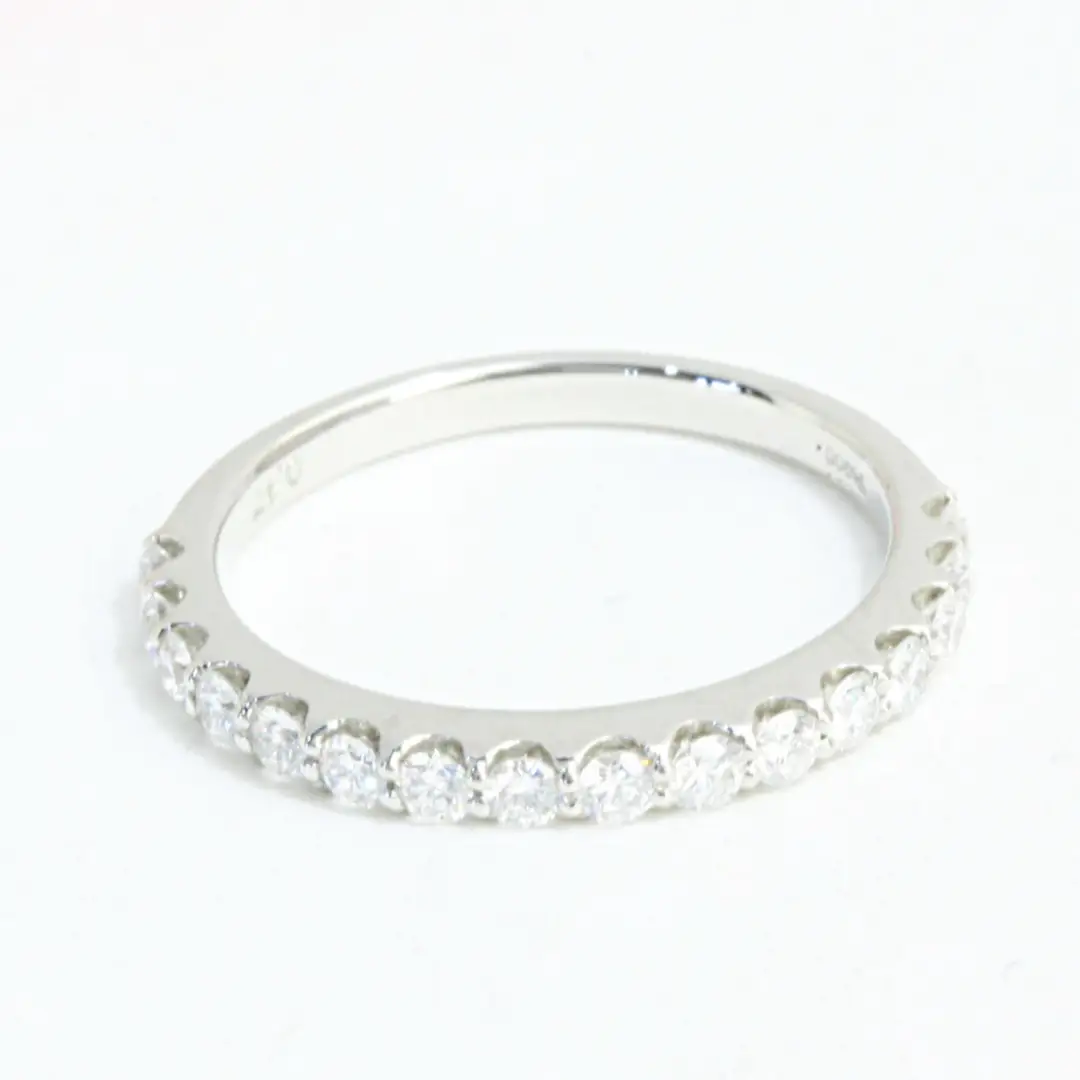 プラチナ 枠 ダイヤモンド 0.44ct ハーフエタニティリング ダイヤモンド プラチナ リング ジュエリー アクセサリー レディース ギフト プレゼント 贈り物 [AH097sa]