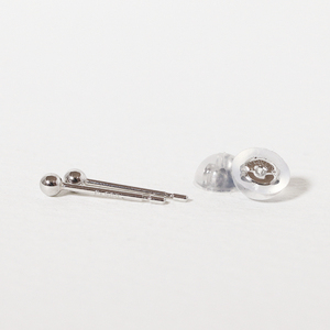 プラチナ 2㎜丸玉ピアス 　山梨 スタッドピアス プラチナピアス シンプル シンプルピアス プラチナ PT900 ジュエリー アクセサリー 山梨県 甲斐市 BQ-25