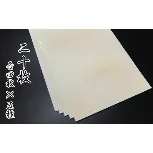 美しい料紙5種セット（花橘）半紙