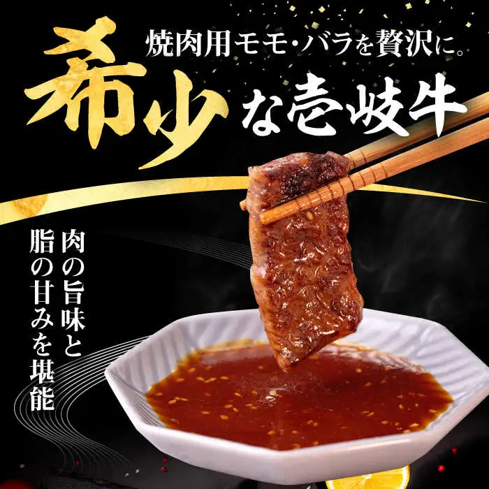 壱岐牛 焼肉用 モモ・バラ（カルビ） 500g  [JFE058] 牛肉