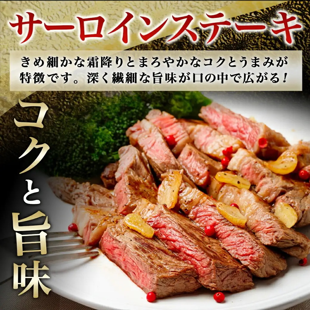 【黒毛和牛】サーロインステーキ400g(200g×2枚)〔18-4211〕_(都城市) 国産 黒毛和牛 和牛 サーロインステーキ 400g 200g×2枚