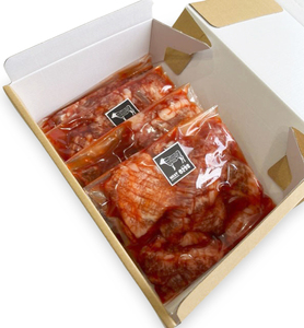 [黒毛和牛 極撰焼肉用] オリジナル旨みダレ漬800g (200g×4パック) [1523]