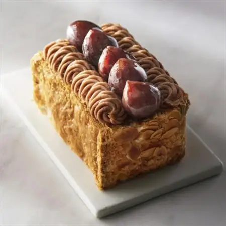 パティスリー キハチのマロンミルフィーユ　1点(縦9cm×横12cm×高さ8.5cm・2～3名様)【配送不可地域：離島】【1380794】