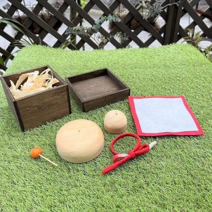 【手作り雑貨屋 木心工房】木の鏡餅（小）