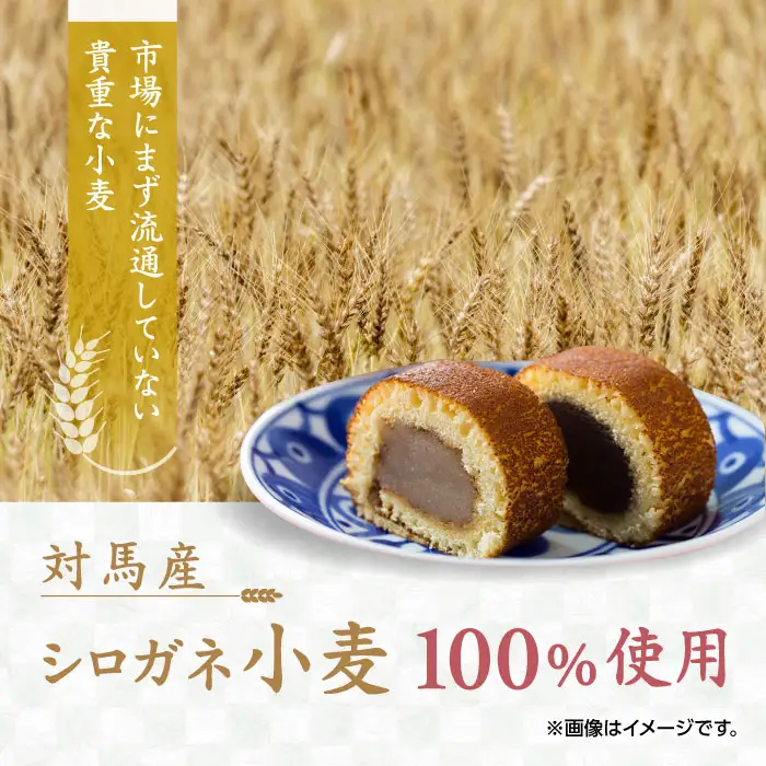 対馬小麦 かすまき 6個×3箱 小分け 和菓子 菓子 カステラかすまき  [WCA010]