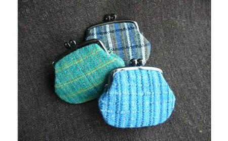 ホームスパン 財布 小銭入（赤・ピンク）財布 