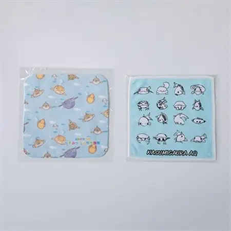 かすみがうら市水族館優待券とオリジナルハンカチ＆クリアファイル_雑貨     旅行券・チケット 水族館 入場券・優待券   雑貨・日用品  文房具・印鑑 _【1407092】