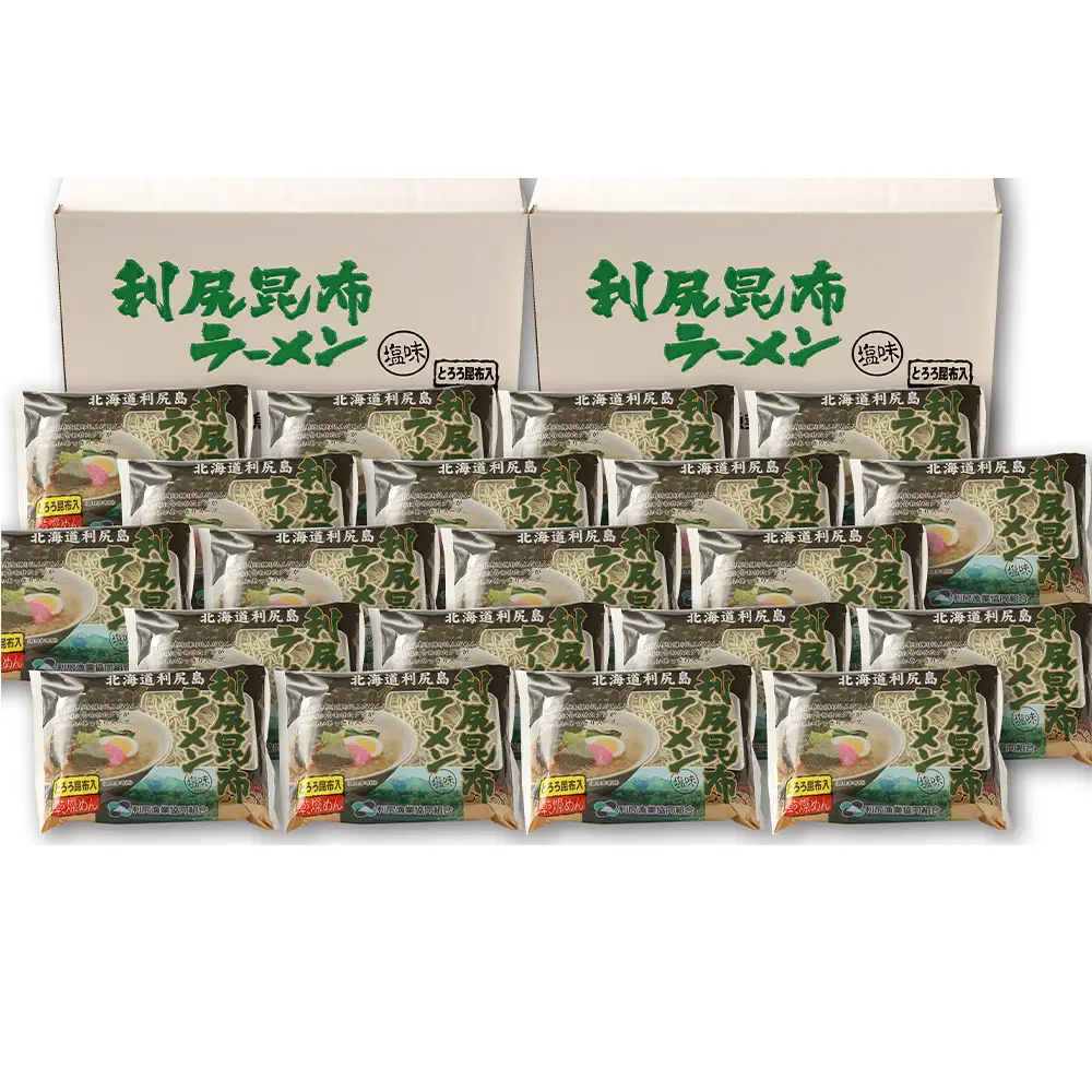【12ヵ月定期便】《利尻漁業協同組合》利尻昆布ラーメン 20袋