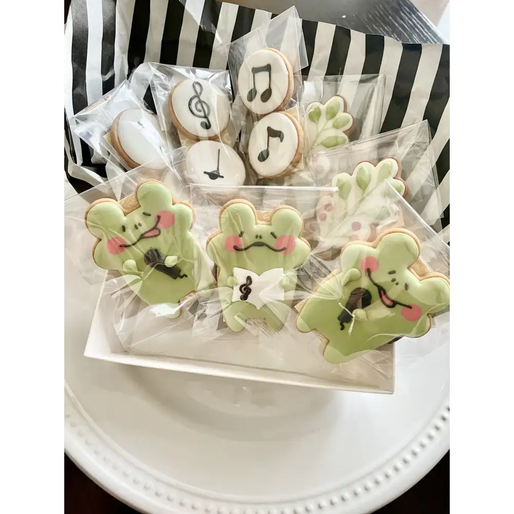 カエルの歌アイシングクッキー
