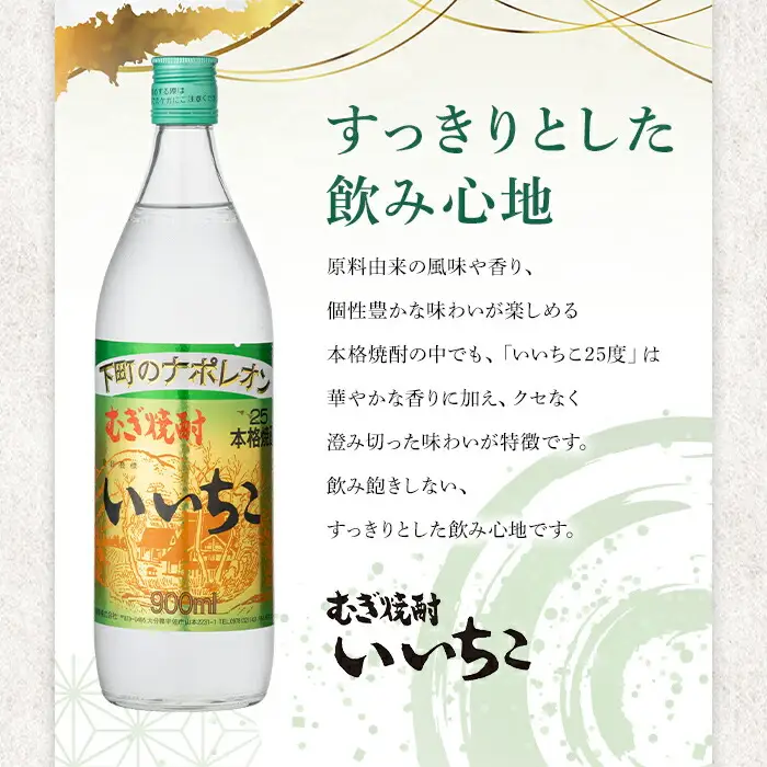 いいちこ 25度 ビン(計2.7L・900ml×3本)酒 お酒 むぎ焼酎 900ml 麦焼酎 いいちこ アルコール 飲料 常温  三和酒類【106102301】【酒のひろた】