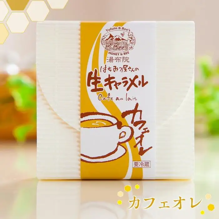 【湯布院のはちみつ屋さん】国産蜂蜜を使用した2種の生キャラメル（プレーン×2・カフェオレ）各12粒入り 計3箱