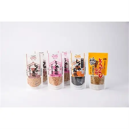 ごまがたっぷり!ごはんがおいしくなるふりかけ6個セット_ふりかけ ごま セット ごはんのおとも 黒ごま 人気 おすすめ 送料無料 贈答 ギフト プレゼント お弁当 おにぎり 簡単 手軽_【1008785】