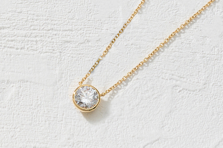 K18 シンプルダイヤモンドネックレス(0.5ct) 60-9577 | 山梨県甲府市
