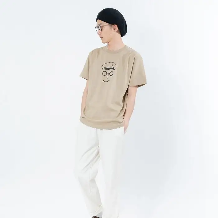 《2》【KEYMEMORY鎌倉】セーラー帽イラストTシャツ BEIGE