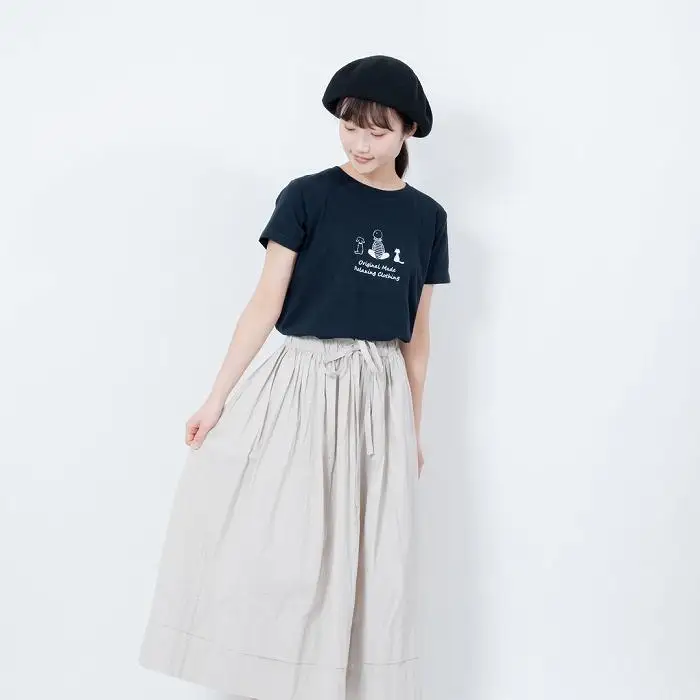 《2》【KEYMEMORY鎌倉】TIMEイラストTシャツNAVY