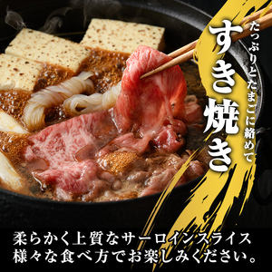 A5等級 鹿児島県産 黒毛和牛 サーロイン スライス (計600g・200g×3P) 牛肉 国産 すき焼き しゃぶしゃぶ 【LRプラスK】A383-v01
