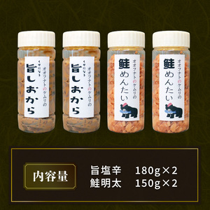 ケムリの人気珍味セット 塩辛 鮭明太 詰合せ いか 烏賊 しおから 鮭 さけ しゃけ 酒 おつまみ つまみ 肴 酒のあて 岩手県 大船渡市