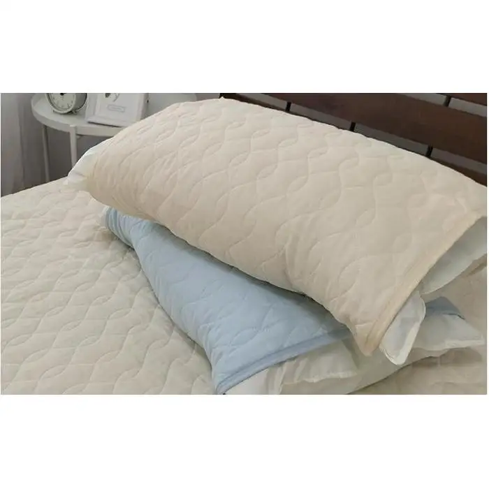 オーガニックコットンの和晒２重ガーゼ枕パッド２枚組 （50×60cm）BL　OGG-5060-BL-2P