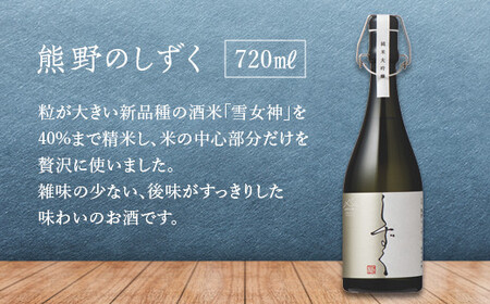 【山形の極み】 東の麓 「純米吟醸酒 熊野のめぐみ & 純米大吟醸酒 しずく」 各720ml 『東の麓酒造』 日本酒 山形県 南陽市 [1537]