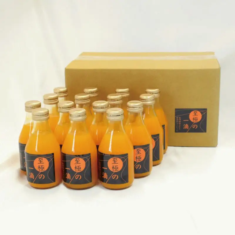 田村みかんの新鮮100％ジュース「至極の一滴」180ml×15本入り【tec935A】