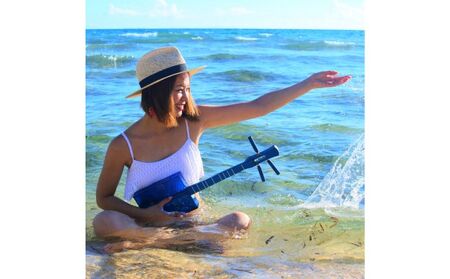 【三線工房まちだ屋】サンレレ海遊びSanleleUmiAshibi＜ブルー・ティーダ＞