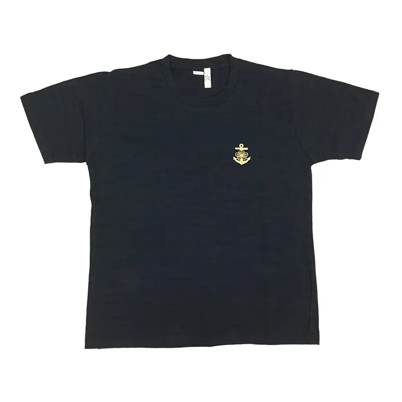 Tシャツ【呉鎮守府】 ネイビー Sサイズ 紺 tシャツ navyオリジナル シャツ 半袖 綿100% 海軍 くれちん 大人 日本製 広島県 呉市 ku091-050-s-r