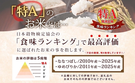 米 食べ比べ セット ゆめぴりか ななつぼし きたくりん【計6kg各2kg】
