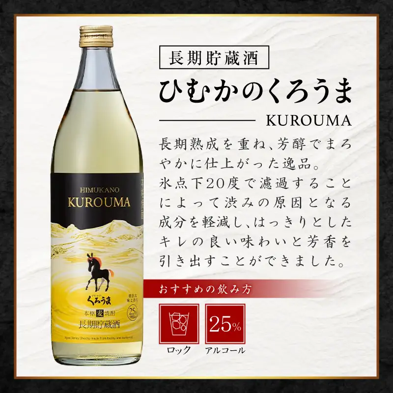 【トンネル長期貯蔵】麦焼酎・そば焼酎　900ml／2本セット お酒 酒 焼酎 そば焼酎 貯蔵酒 お湯割り 水割り ロック ストレート ギフト 飲み比べセット 焼酎セット セット 詰め合わせ ふるさと 贈答 贈り物 プレゼント おすすめ 人気 宮崎県 高千穂町_Tk007-029